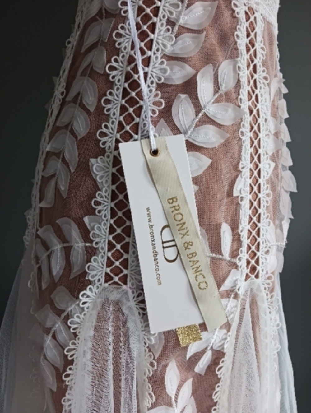 NWT Bronx And Banco Saba Blanc Midi Dress Size 4, EU 40, UK 8 - Picture 5 of 12